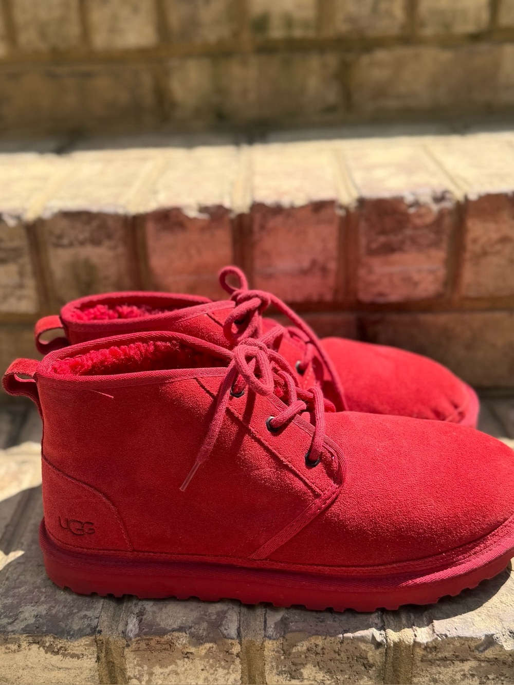 UGG Neumel Samba Red Suede Chukka Boots Men’s 12